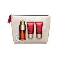 CLARINS 娇韵诗 花样年华套装（双萃精华 30ml+日霜15ml+晚霜 15ml+化妆包）