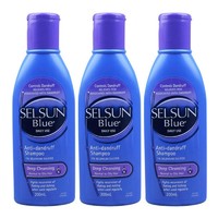 银联返现购：Selsun Blue 特效去屑止痒洗发水 蓝瓶紫盖 200ml *3件