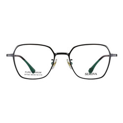 施洛华 _SP798 C16_豪华纯钛_黑色全框（文艺复古）眼镜架_亿视丽眼镜网