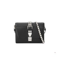 Prada City Calf Saffiano 女士铆钉斜挎包