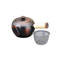 食乐工坊 手工打造铜制锤纹茶壶 345ml
