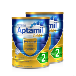 Aptamil 澳洲爱他美 金装 婴幼儿配方奶粉 2段 900g |2罐装