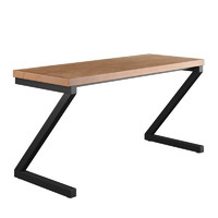 电脑台式桌家用实木书桌简约长桌120*60*73CM,板厚3CM