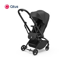 Quintus昆塔斯婴儿推车Q9Plus 360度旋转双向推车高景观伞车 黑色