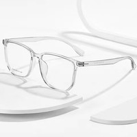 JingPro 镜邦 ins风透明色超轻TR90眼镜框+1.56折射率 防蓝光镜片