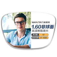 PLUS会员：winsee 万新 1.60高清非球面树脂镜片+超轻钛架多款（适合0-600度）