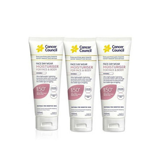 银联专享：Cancer Council 日间清爽面部及身体滋养保湿防晒霜 SPF50+ 150ml *3件