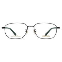 SEIKO 精工 SEIKO HA1504 167 纯钛 亮黑色商务全框眼镜