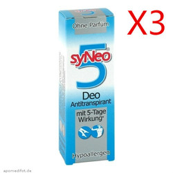 syNeo 5 Deo 防过敏去体臭净味止汗喷雾 30ml *3件