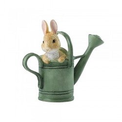Beatrix Potter 碧雅翠絲·波特待在花灑里的彼得兔迷你雕像