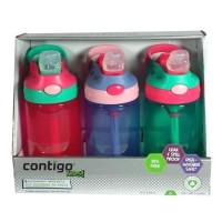 contigo 康迪克 防漏儿童吸管杯 414ml*3个