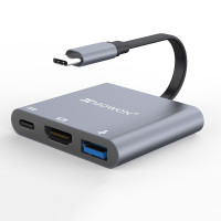 XMW 鑫魔王 Type-C 3合1扩展坞（HDMI、PD快充、USB3.0）
