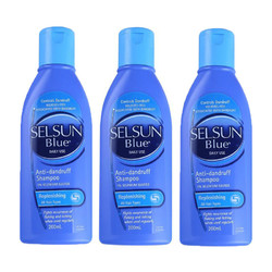 Selsun Blue 特效去屑止痒洗发水 200ml 蓝盖*3件装