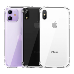 巧友 iPhone多机型透明防摔气囊手机壳 2件装