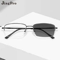 JingPro 镜邦 日本进口1.60防蓝光变色镜片+超轻钛架镜框多款(适合0-600度)