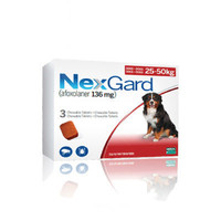 尼可信/Nexgard 体外驱虫25-50kg 牛肉味 整盒装/3粒