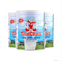 荷兰 TWO COWS 成人奶粉罐装900G 全脂高钙奶粉x3罐 