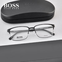 HUGO BOSS 男时尚精英钛材超轻眼镜架 赠1.67防蓝光镜片