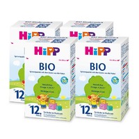 HiPP 喜宝 4盒装 HiPP喜宝欧盟有机BIO婴儿配方奶粉德国原装进口 喜宝有机4段/12+段 600g (12个月以上)