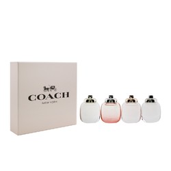 COACH 蔻馳 迷你香水套裝（蔻馳 EDP + 花漾嬌羞 EDP + 水漾之花 EDP + 蔻馳 EDT）4*4.5ml