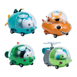 OCTONAUTS 海底小纵队 耐摔惯性小车 4只装