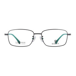 施洛华 _SP848 C16_豪华纯钛_黑色全框（商务款）眼镜架