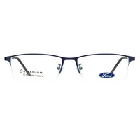 福特 FORD_9919 C4 蓝色β钛半框眼镜架