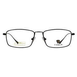 特斯拉 TESLA H0855 C3 豪华纯钛 男士黑色全框（商务款）眼镜架