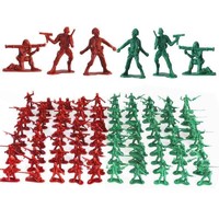 KIDNOAM 【怀旧玩具】KIDNOAM 兵人大战 200个 绿色+棕红色