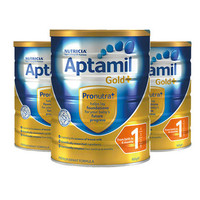 银联爆品日：Aptamil 爱他美 金装 婴幼儿配方奶粉 1段 900g*3罐