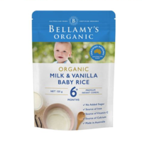 Bellamy's 贝拉米 有机婴儿香草高铁米粉米糊125g