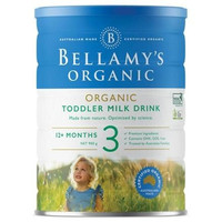 银联爆品日：Bellamy's 贝拉米 有机婴幼儿配方奶粉 （3段） 1岁+ 900g