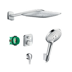 Hansgrohe 汉斯格雅 双飞雨E390 26602000+26531400+E390+26531407 暗埋花洒套装