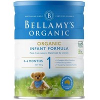 银联专享：Bellamy's 贝拉米 有机婴幼儿配方奶粉 （1段） 0-6个月 900g
