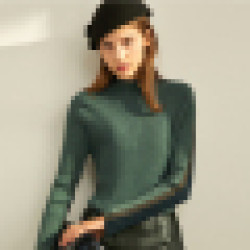 Amii洋气女士针织衫2019秋冬季新款上衣半高领修身套头毛衣打底衫