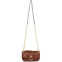 Chloé 蔻依 女士斜挎包 Brown Small Tess Bag