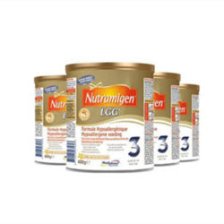 荷兰版美赞臣Nutramigen LGG安敏健深度水解抗过敏奶粉3段 (1罐400克)（4罐装）