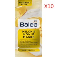 银联爆品日:Balea 芭乐雅 牛奶蜂蜜新生美白面膜 10片装