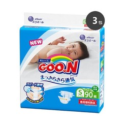 GOO.N 大王 婴儿纸尿裤 S90片4-8kg 3包装
