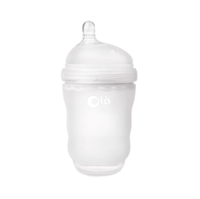 Olababy/彩趣硅胶奶瓶 - 纯净白 8oz/240ml