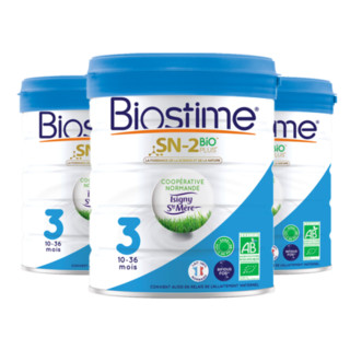 Biostime 合生 元 有机婴幼儿奶粉 3段 800g*3罐