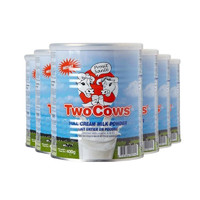 【荷兰直邮+包邮包税】荷兰 TWO COWS 成人奶粉罐装400G 全脂高钙奶粉x6罐