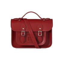 Cambridge Satchel mini磁扣斜挎剑桥包 8.5英寸 正红色