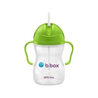 b.box吸管杯 重力球婴儿带手柄学饮杯防漏水杯 6个月-绿色