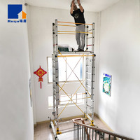 Ruiju 瑞居 铝合金脚手架可移动伸缩手脚架厂家直销折叠工程梯升降梯平台