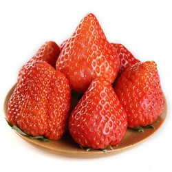 鑫久盈 丹东草莓99红颜奶油草莓 3斤 25g-55g大果
