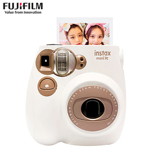 Fujifilm instax  拍立得mini7C奶咖色 立拍立得 一次成像 傻瓜相机7s升级女学生款