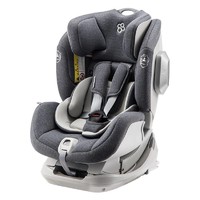 宝贝第一（Babyfirst）宝宝汽车儿童安全座椅 isofix接口（约0-4-6岁）Genius灵犀系列 北极灰