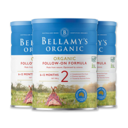 BELLAMY'S 贝拉米 有机婴儿奶粉 2段 900g *3罐