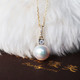 历史低价：PearlYuumi 優美珍珠 K18 akoya珍珠钻石项链 8-8.5mm/D0.04ct 8pcs